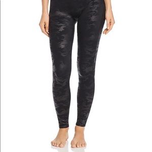Spanx faux leather camo leggings